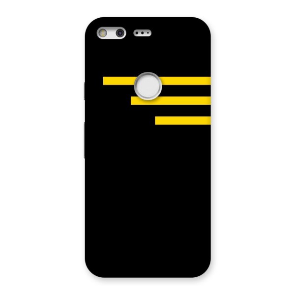 Sports Yellow Stripes Back Case for Google Pixel
